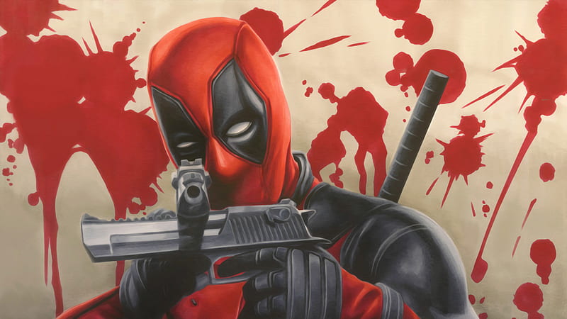 Deadpool With Guns , deadpool, artwork, artist, digital-art, behance, HD wallpaper