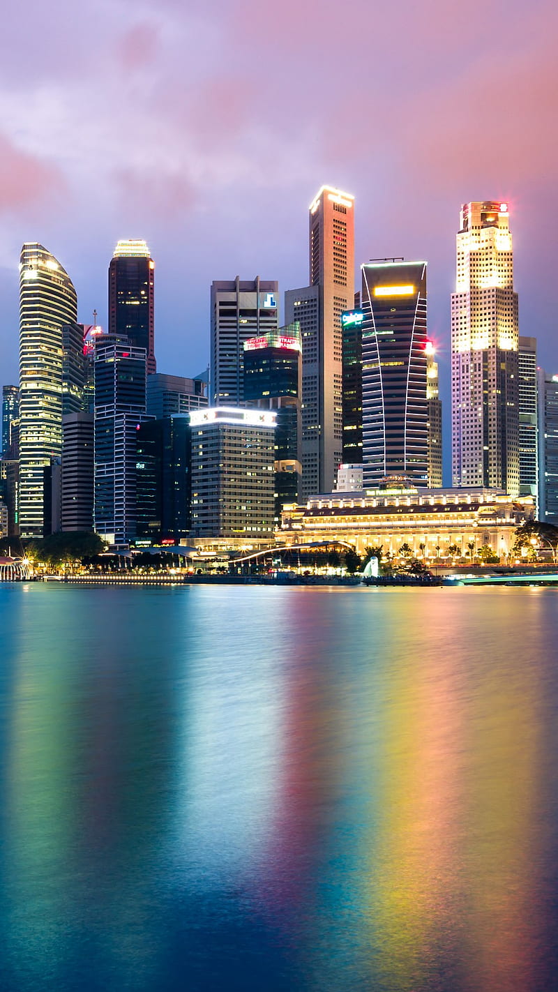 Singapore Cityscape, travel, world, HD phone wallpaper | Peakpx