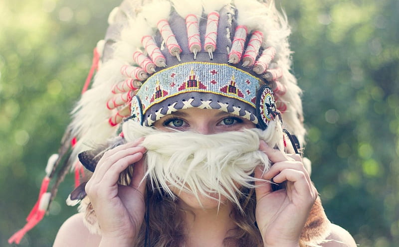Native american headdress, Headdress, Native, Girls, Woman, american, HD wallpaper