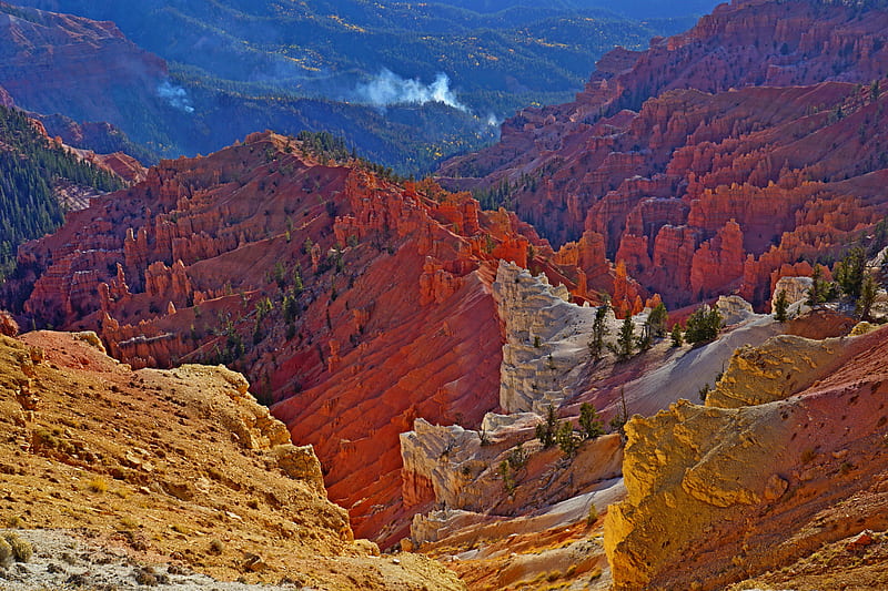 Canyons, Canyon, Cedar Breaks National Monument, Mountain, Rock, HD wallpaper