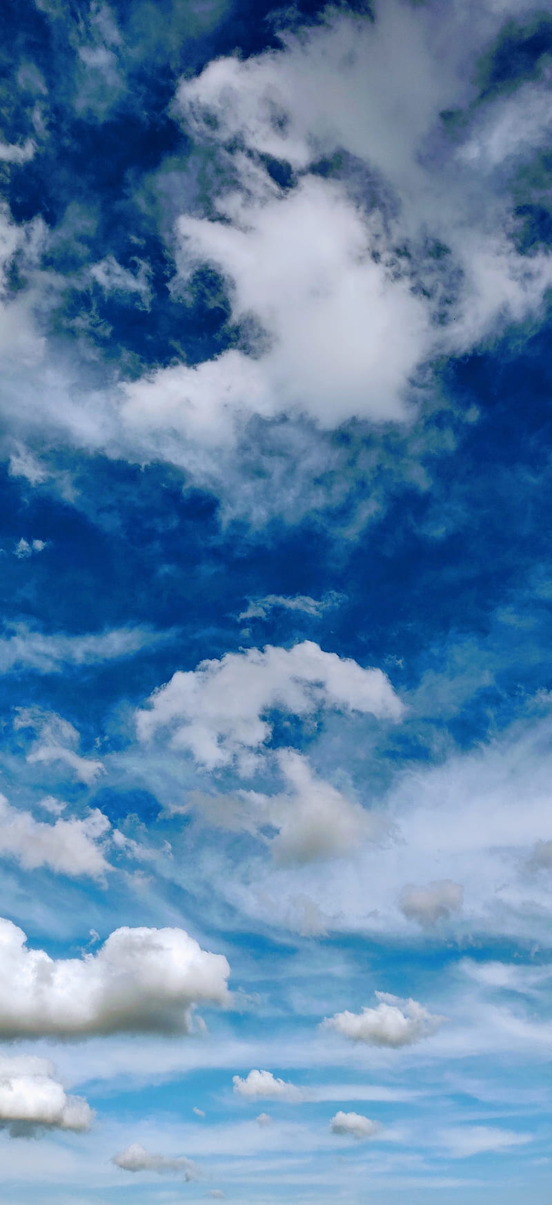 Bright sku, blue, clouds, pretty, sky, HD phone wallpaper