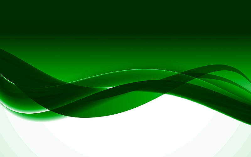 Green wave background green abstraction wave, waves background, creative green background, green lines background, HD wallpaper
