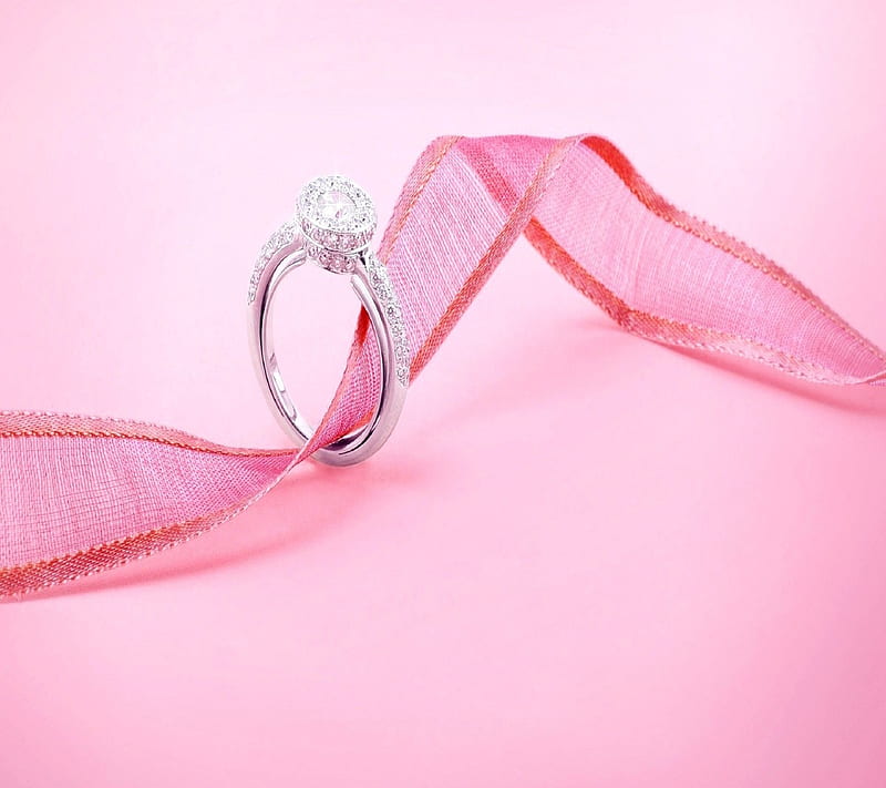 Ring, engagement ring, for you, i love you, ribbon, wedding ring, HD wallpaper