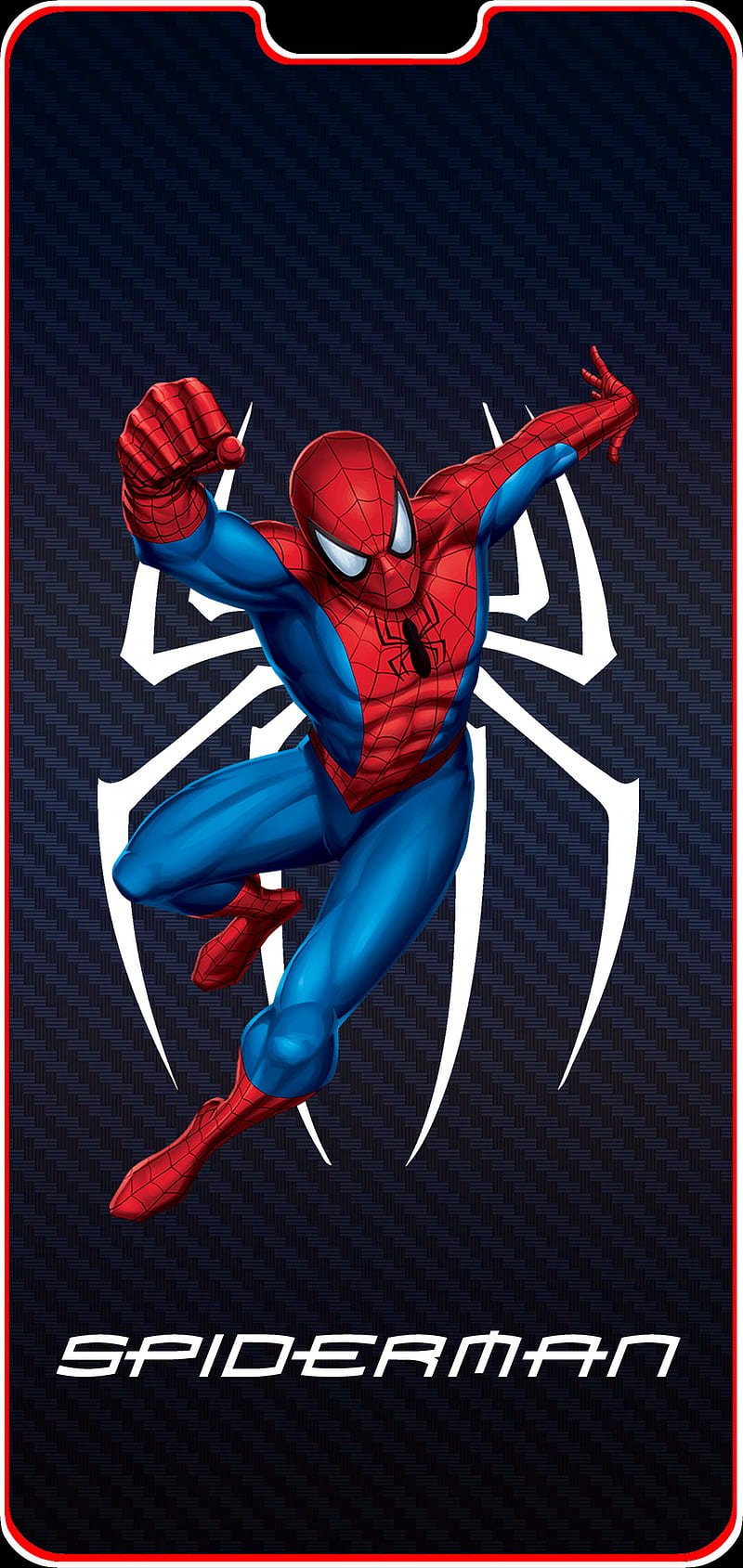 Spiderman OnePlus 6, spiderman line, spiderman oneplus, oneplus line, oneplus 6, HD phone wallpaper