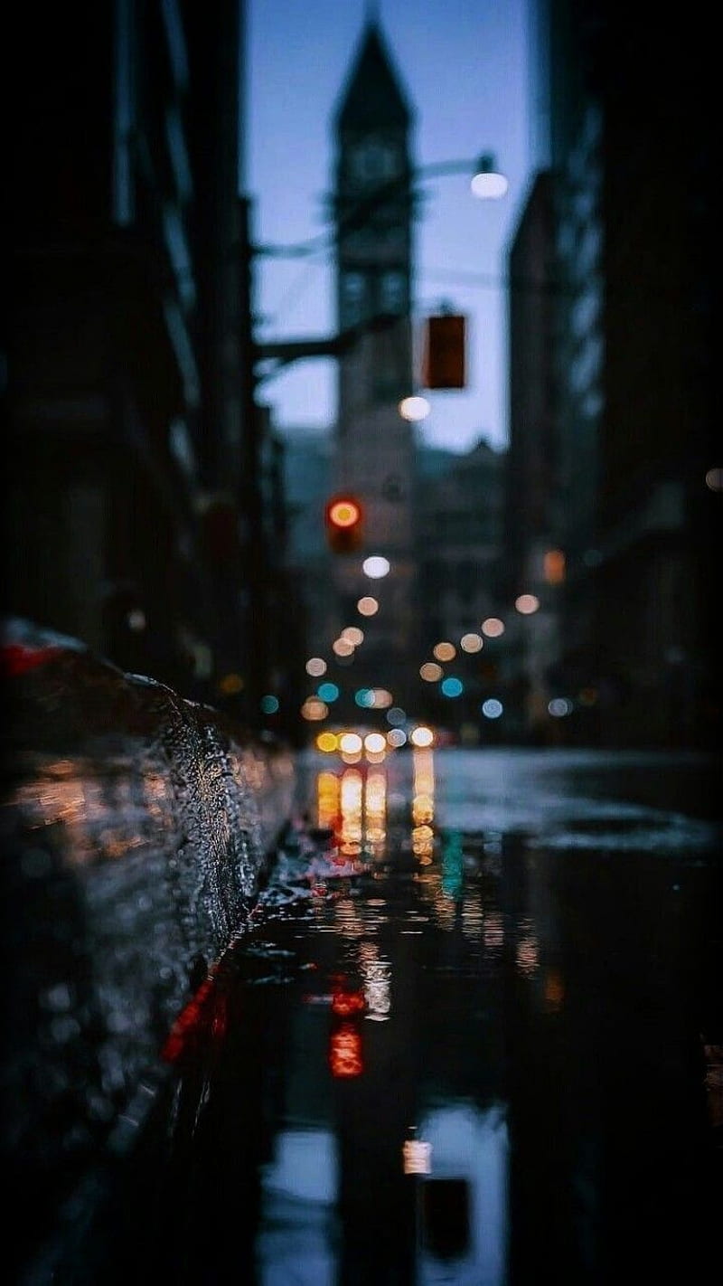 Street Chill, streets, city, graphy, nights, rain, night, HD phone wallpaper