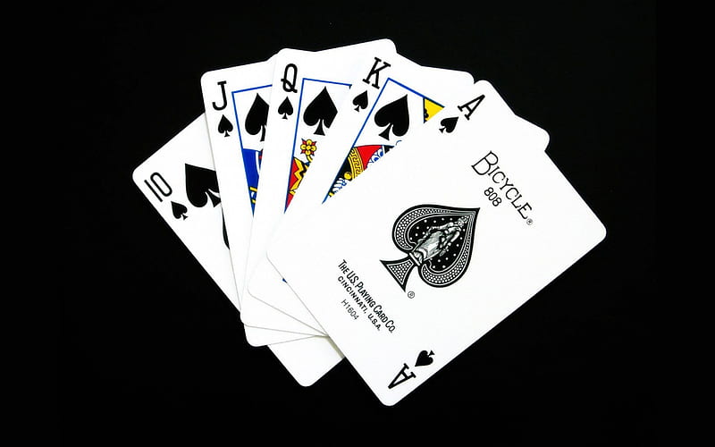 Royal Flush, gambling, card games, poker, cards, HD wallpaper