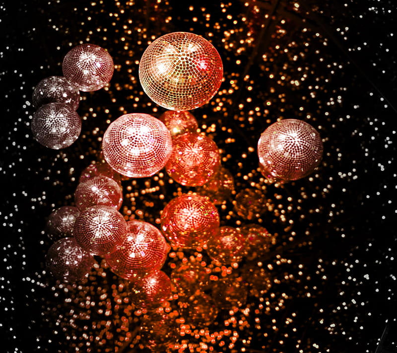 Disco Bubbles, balls, christmas, HD wallpaper
