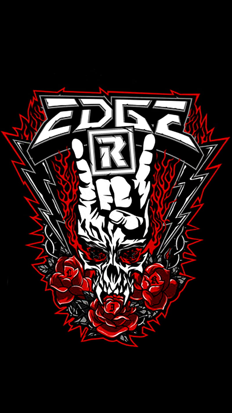 You Know Me, edge, nxt, raw, roses, skull, smackdown, wwe, HD phone wallpaper