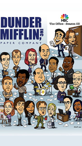 Download Michael Scott Struggles to Lead at Dunder Mifflin Wallpaper