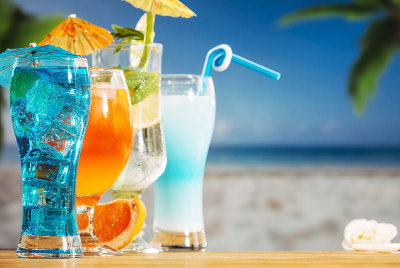 Food, Cocktail, Drink, Summer, Tropical, HD wallpaper