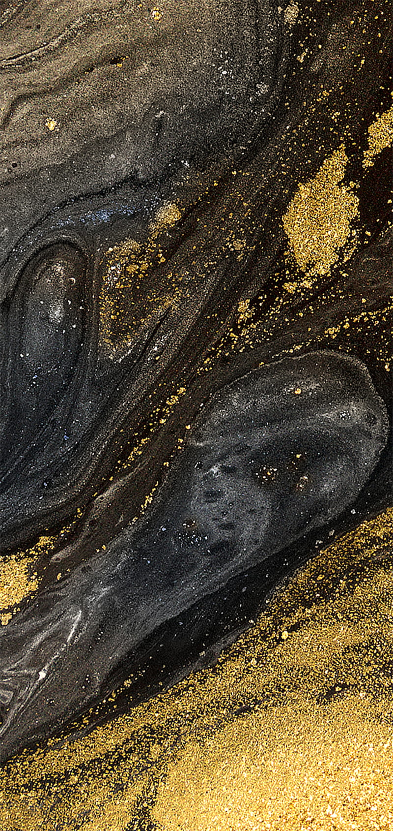 Liquid gold, gold black, gold liquid, HD phone wallpaper