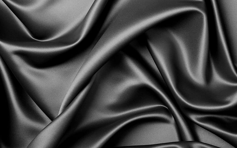 tissue, black, dark, gris, silk, HD wallpaper