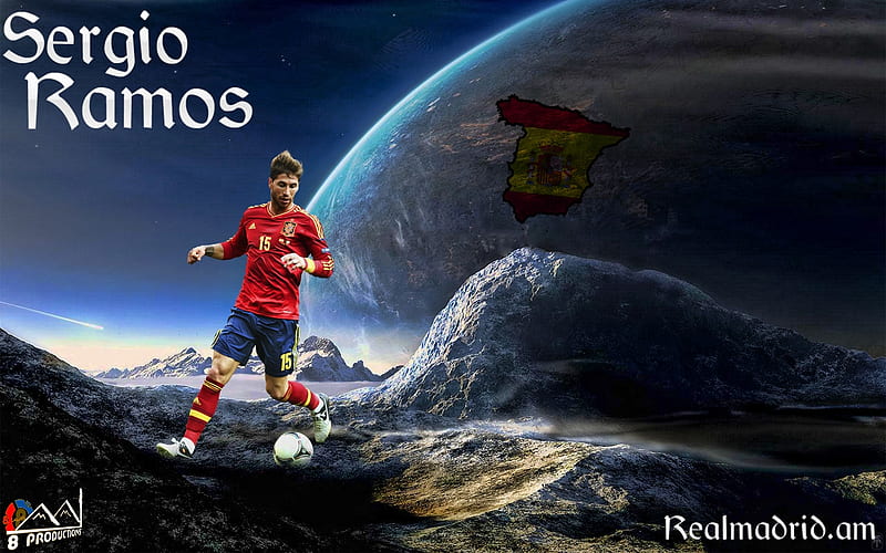 Sergio Ramos, Soccer, Spain National Football Team, Spanish Footballer, Sport, HD wallpaper