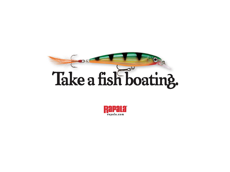 Rapala, boat, hook, fish, HD wallpaper