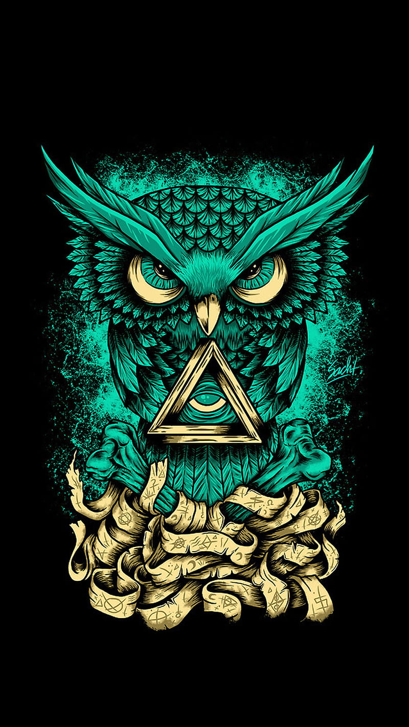 Illuminati Buho, new, world, order, eye, green, animal, usa, illuminati, masonico, simbolo, HD phone wallpaper