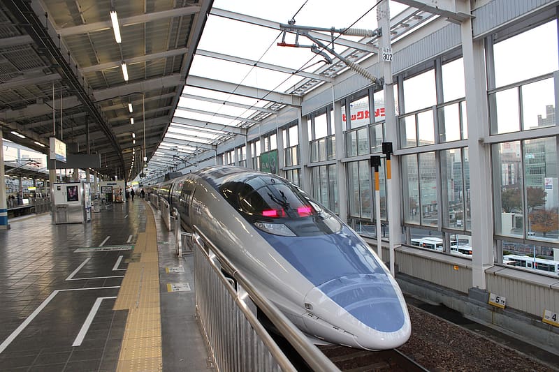 Japan, Train, Train Station, Vehicles, Bullet Train, HD wallpaper
