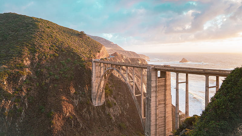 Bixby Creek Bridge California Travel, HD wallpaper