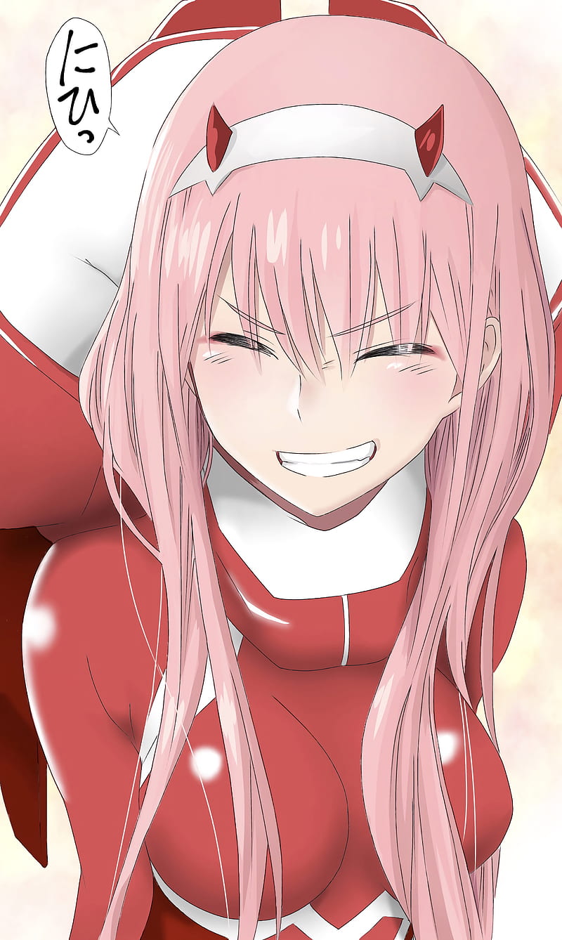 Zero Two, smile, cute, HD phone wallpaper