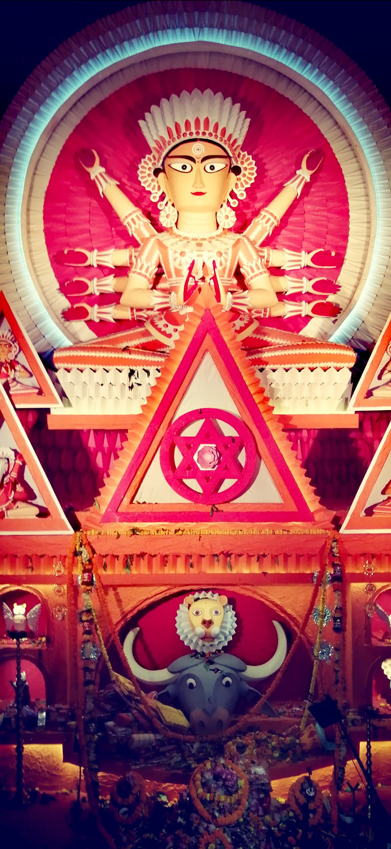 Durga mata , durga maa, god, gods, HD phone wallpaper