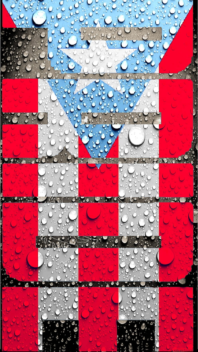 Puerto Rican Pride, boricua, borinquen, dark background, flag, orgullo, puerto rico, rain drops, HD phone wallpaper