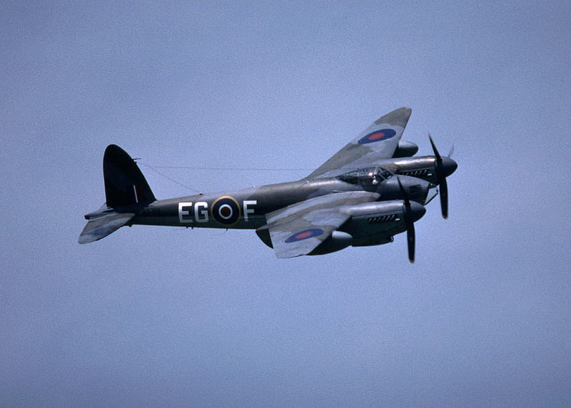 De Havilland Mosquito, royal air force, world war two, raf, fighter bomber, HD wallpaper