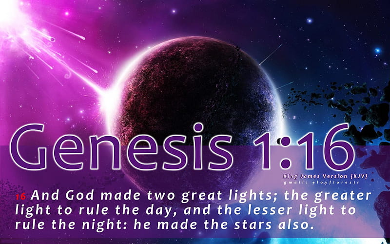 Genesis 1:16, Genesis 1 16, bible verse, bible verse background, bible verse, HD wallpaper