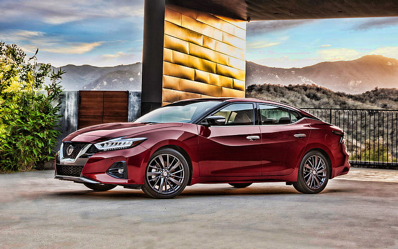 Nissan Maxima, R, 2019 cars, side view, new Maxima, japanese cars, 2019 Nissan Maxima, luxury cars, Nissan, HD wallpaper