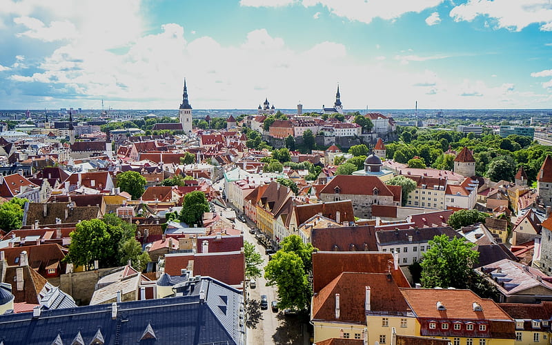 Tallinn, Estonia, Baltic state, Old town, city, Tallinn, Estonia, HD wallpaper
