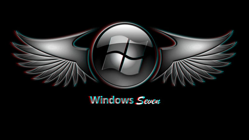 3D wings, windows, 3d, seven, wings, HD wallpaper | Peakpx