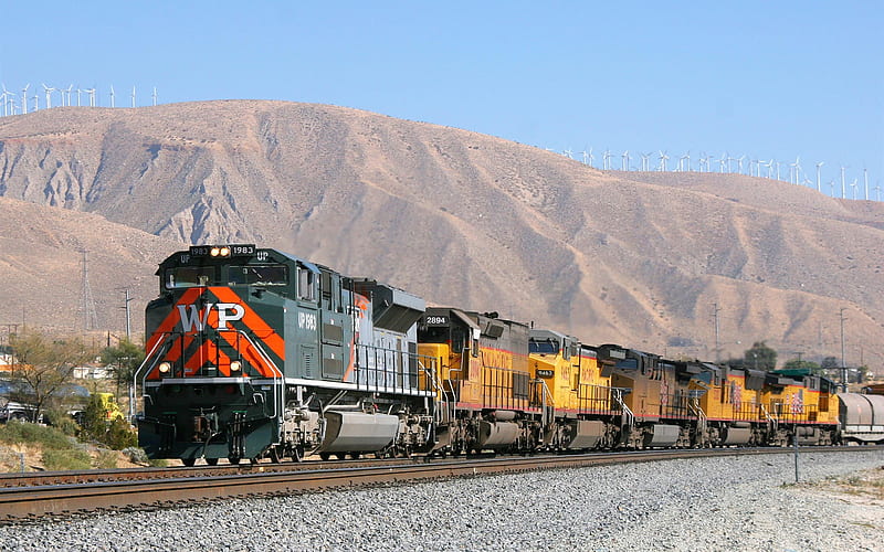union pacific heritage locomotive 1983-Trains and Railway Series, HD wallpaper