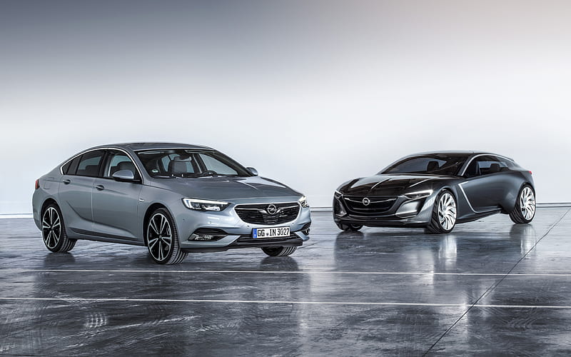 Opel Insignia, 2018 luxury sedan, silver Insignia, new cars, Opel, HD wallpaper