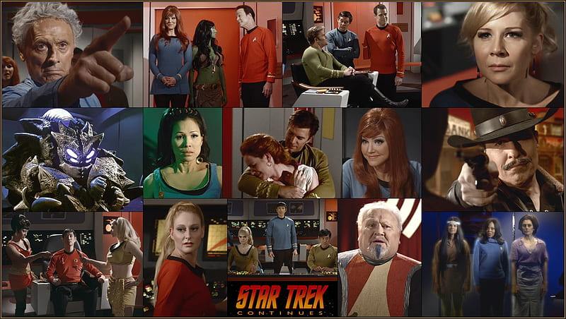 Star Trek Continues Characters, Star Trek, Star Trek Continues, STC, Michael Forest, Usdi, Michelle Specht, HD wallpaper