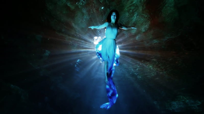 Underwater beauty, Dreams, Beauty, Mermaid, bonito, Ocean, Model, Dreamy, Underwater, HD wallpaper