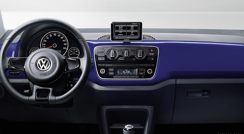 2016 Volkswagen colour up! - Interior, Cockpit , car, HD wallpaper