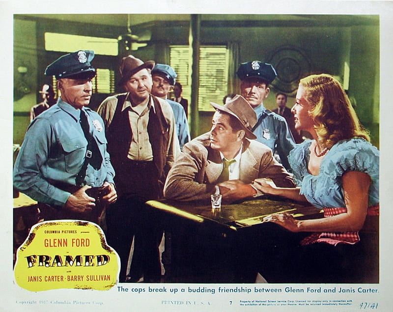 Classic Movies - 'Framed' (1947), Classic Movies, Film Noir, Janis Carter, Glen Ford, Barry Sullivan, HD wallpaper