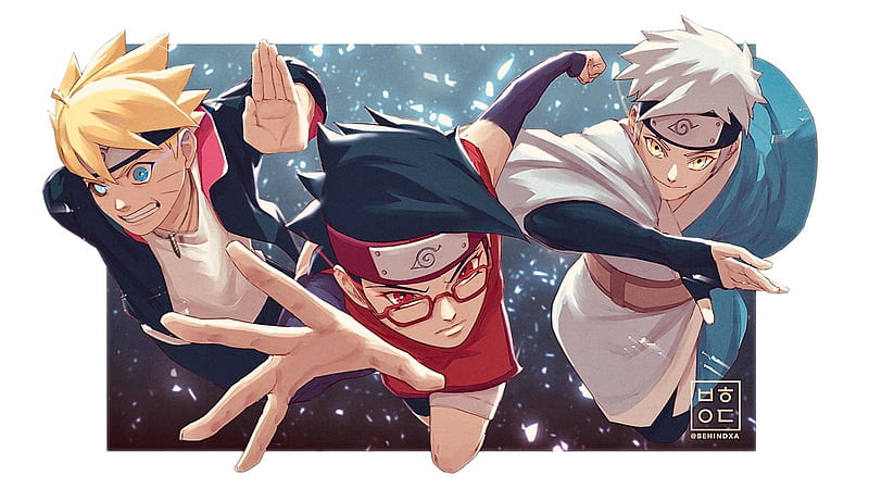 Naruto, Boruto, Boruto (Anime), Mitsuki (Naruto), Naruto Uzumaki, Sarada Uchiha, HD wallpaper