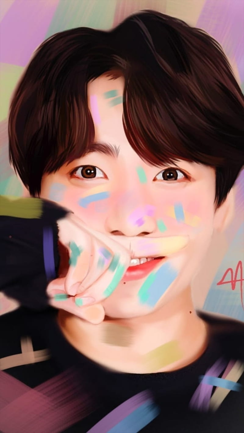 Jungkook BTS Fan Art Drawing Kpop PNG 500x707px Watercolor Cartoon  Flower Frame Heart Download Free