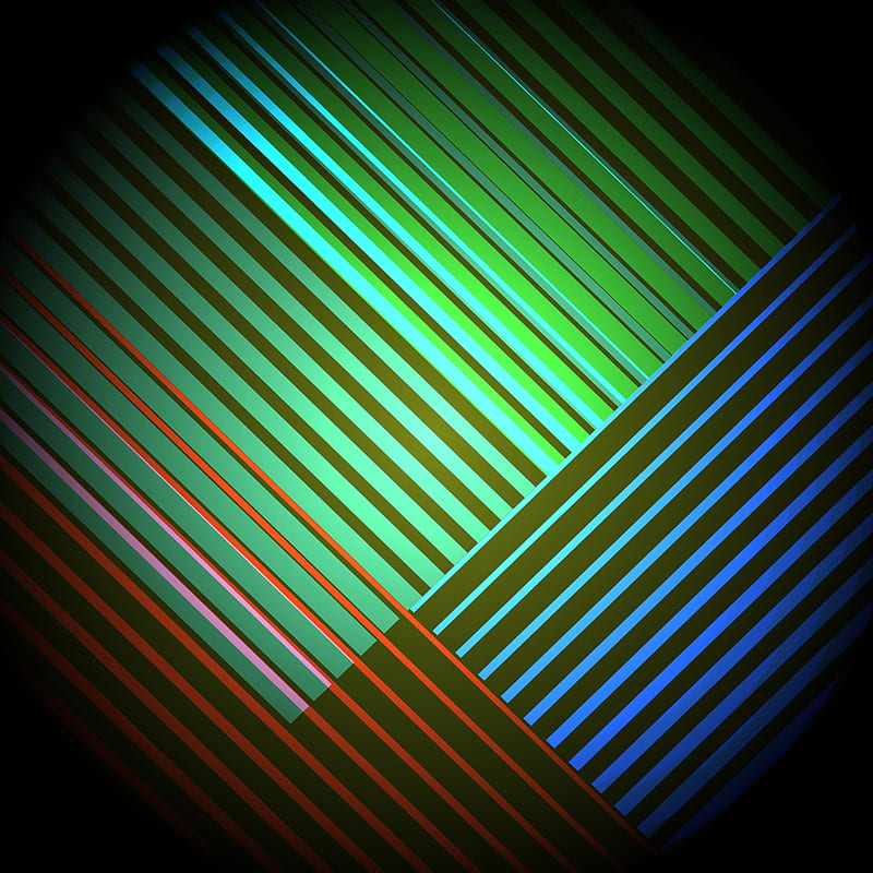 Amoled Dark Abstract Black Geometric Gradient Illumination Light