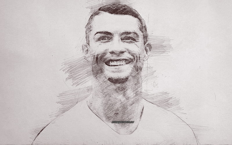 Portrait Drawing Cristiano Ronaldo 42cmx30cm - Etsy Australia-saigonsouth.com.vn