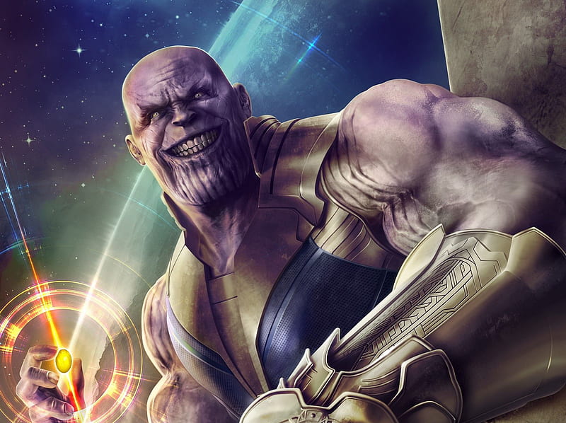 Thanos Infinity Stone Artwork, thanos, avengers-infinity-war, 2018-movies, movies, infinity-war, artwork, artstation, HD wallpaper