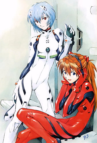 anime, Neon Genesis Evangelion, Asuka Langley Soryu, Ayanami Rei, HD phone wallpaper