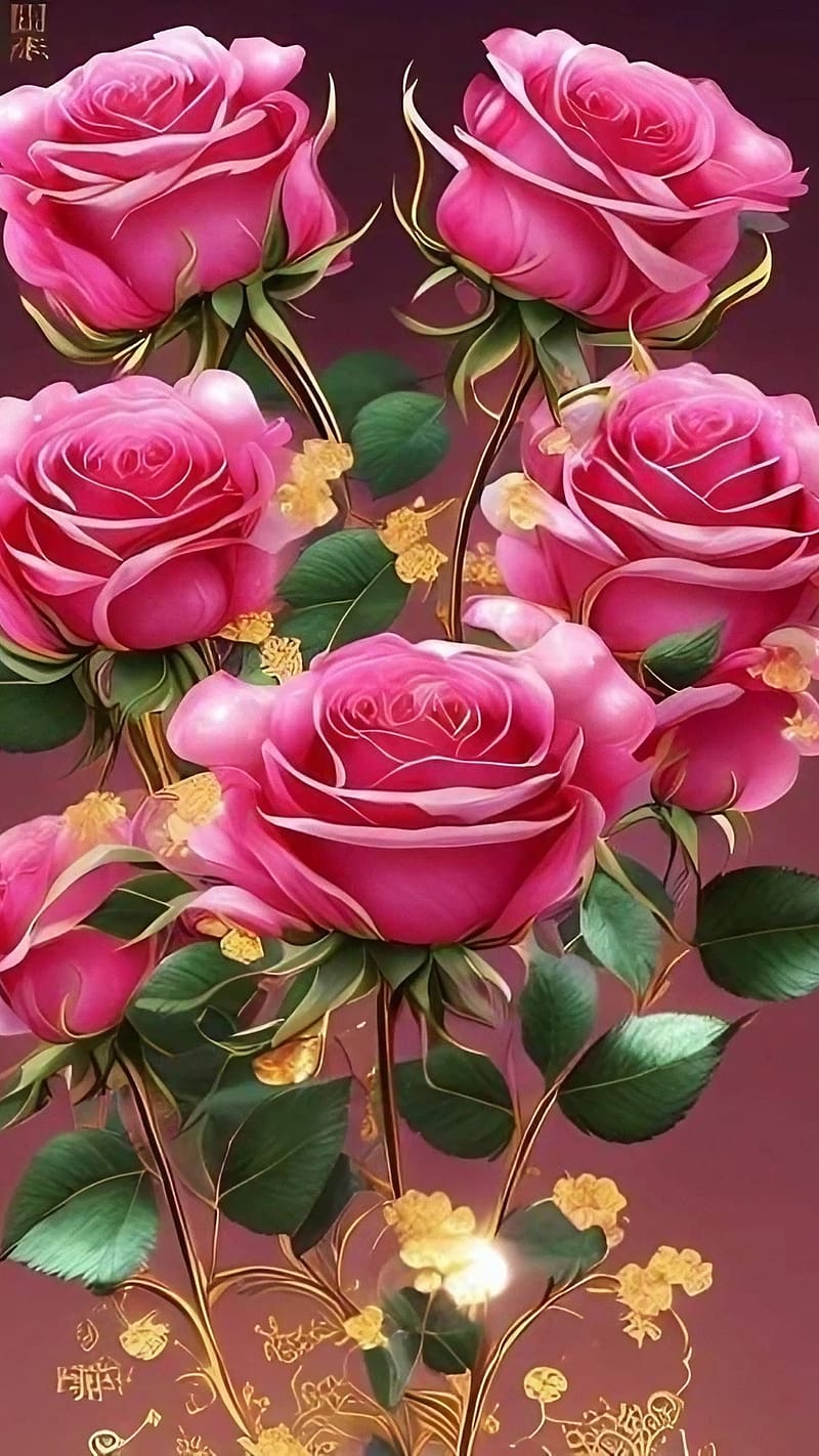 Gulab Ke Phool Wala, Bouquet Of Pink Roses, pink roses, flower, HD phone wallpaper