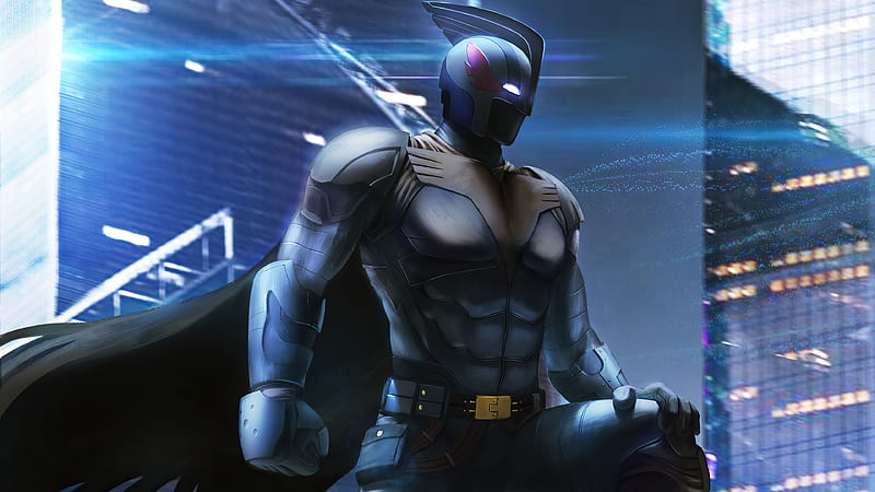 Blue Pheasant Batman , batman, superheroes, artist, artwork, digital-art, HD wallpaper