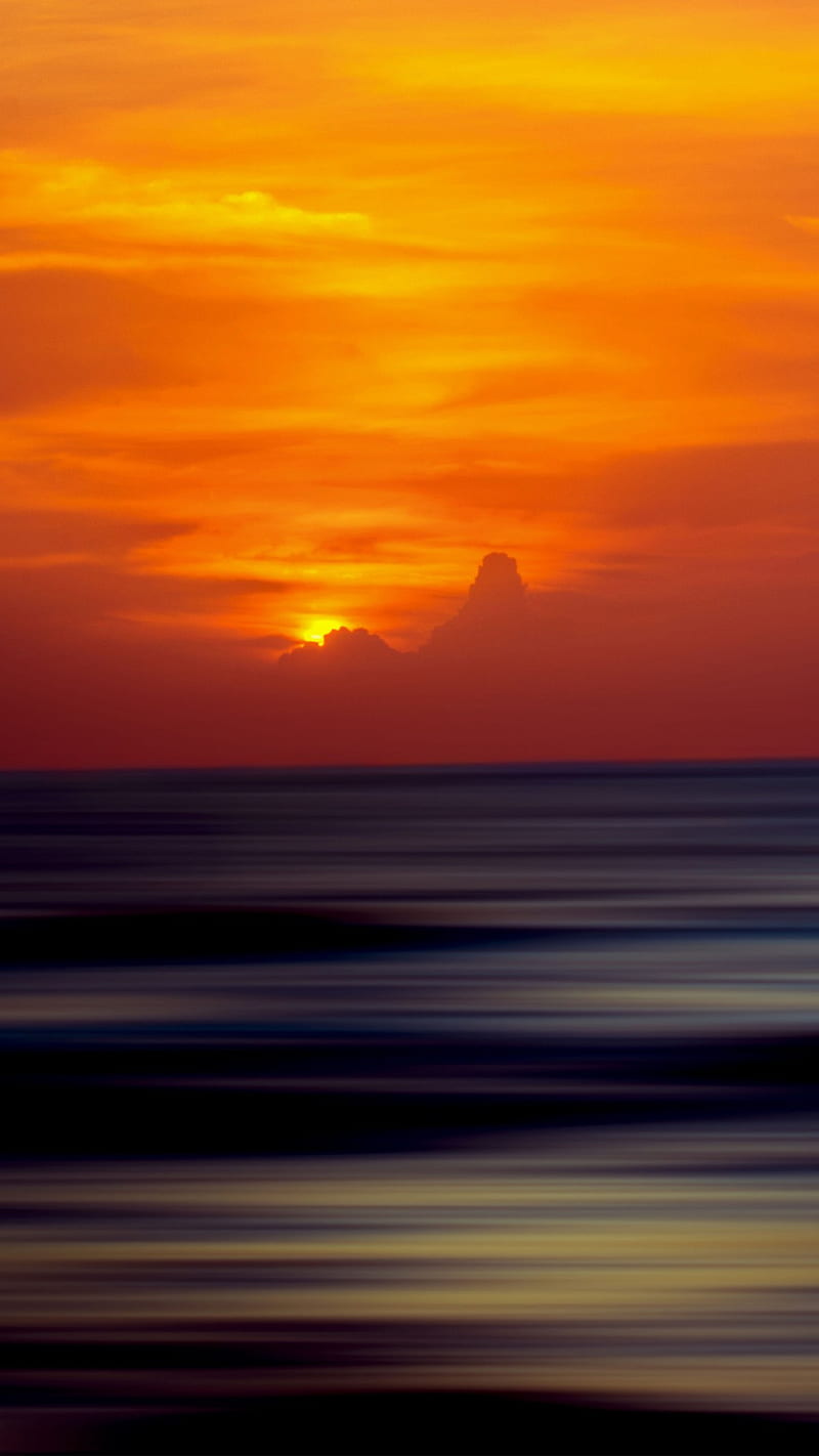 Atardecer océano, bonito, color, buenos días, buenas noches, atardeceres,  Fondo de pantalla de teléfono HD | Peakpx