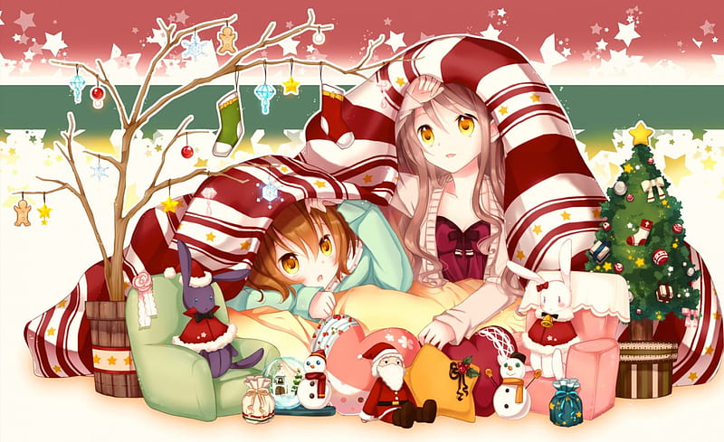 Anime Christmas HD Wallpaper by 小金_KAM