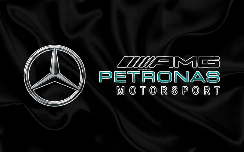 Mercedes-AMG Petronas Motorsport F1, silk flag, racing team, Formula 1, Mercedes, racing, HD wallpaper