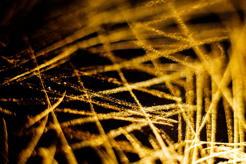 lines, intersection, gold, scratches, abstraction, HD wallpaper