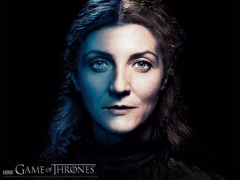 Game of Thrones - Lady Catelyn Stark, house, westeros, game, show, fantasy, tv show, George R R Martin, GoT, Michelle Fairley, essos, Stark, fantastic, HBO, a song of ice and fire, Game of Thrones, thrones, Lady, medieval, entertainment, skyphoenixx1, HD wallpaper