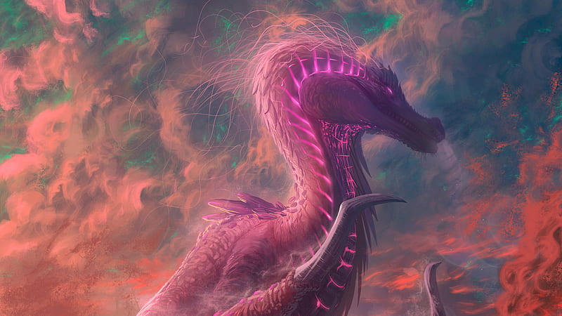Dragon Fantasy Creature, dragon, fantasy, artist, artwork, digital-art, HD wallpaper