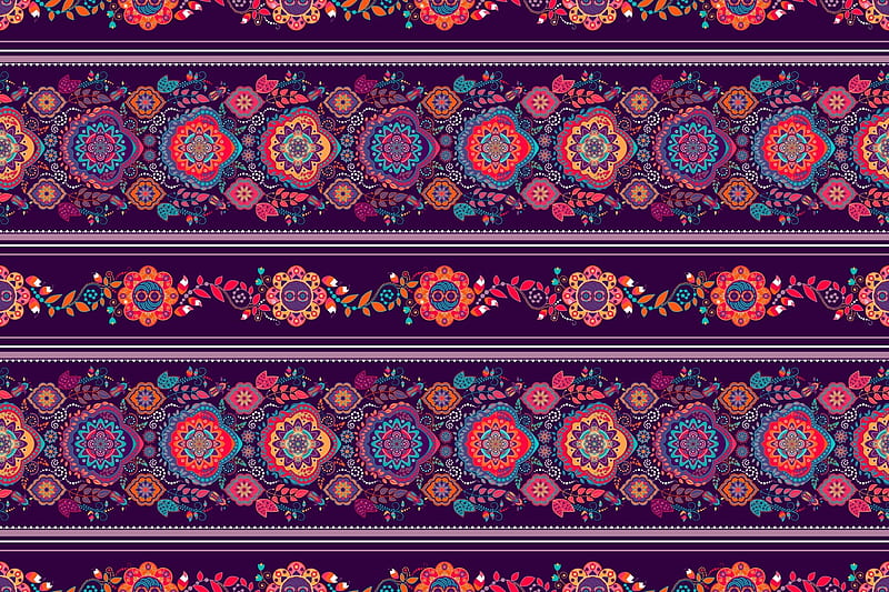 Texture, purple, orange, flower, mosaic, paper, HD wallpaper